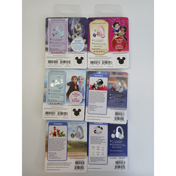 StoryPhones 6 PACK NEW Story Shields Disc Disney Headphones Storytelling SEALED - Picture 5 of 8